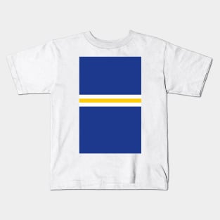 Everton FC Blue White Yellow Colours Bar Design Kids T-Shirt